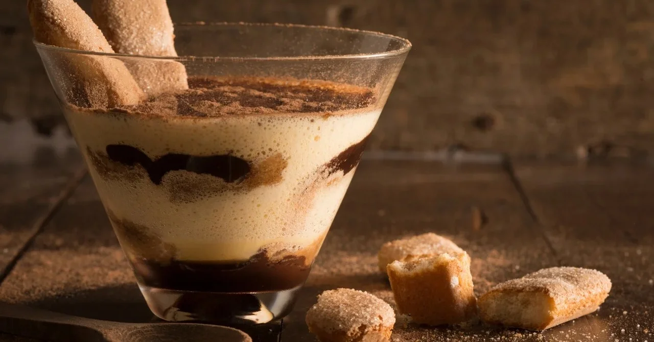 Tiramisu w szklanym pucharku